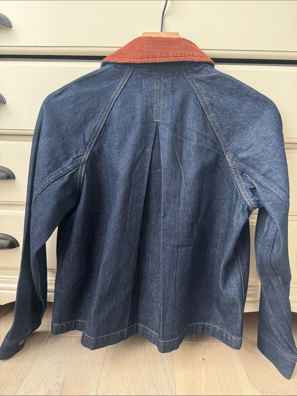 Madewell Denim trapeze jacket with corduroy collar - Picture 5 of 8